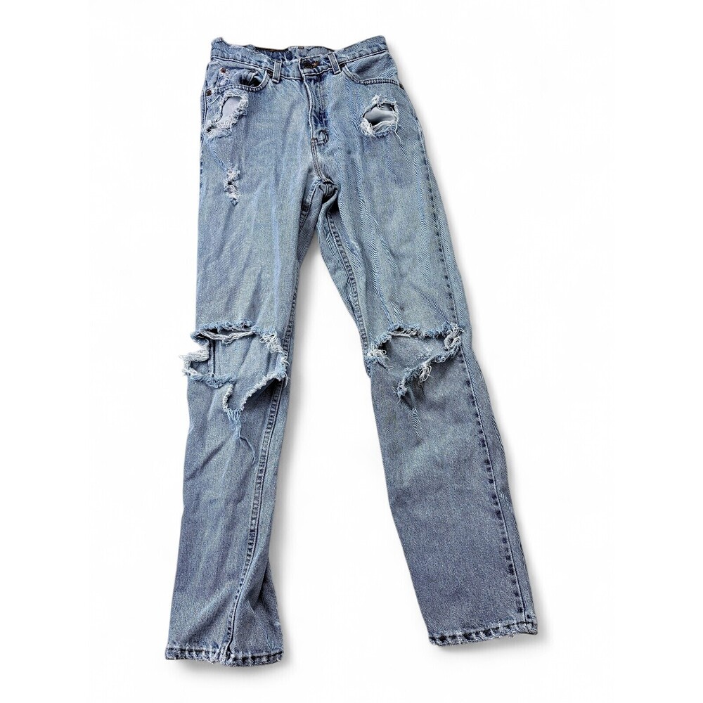 Levi's 560 Loose Straight Leg Jeans Size 5 Juniors Light Wash